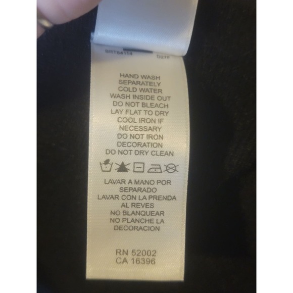 Emma James Black cardigan/Light sweater size small. - Picture 7 of 8